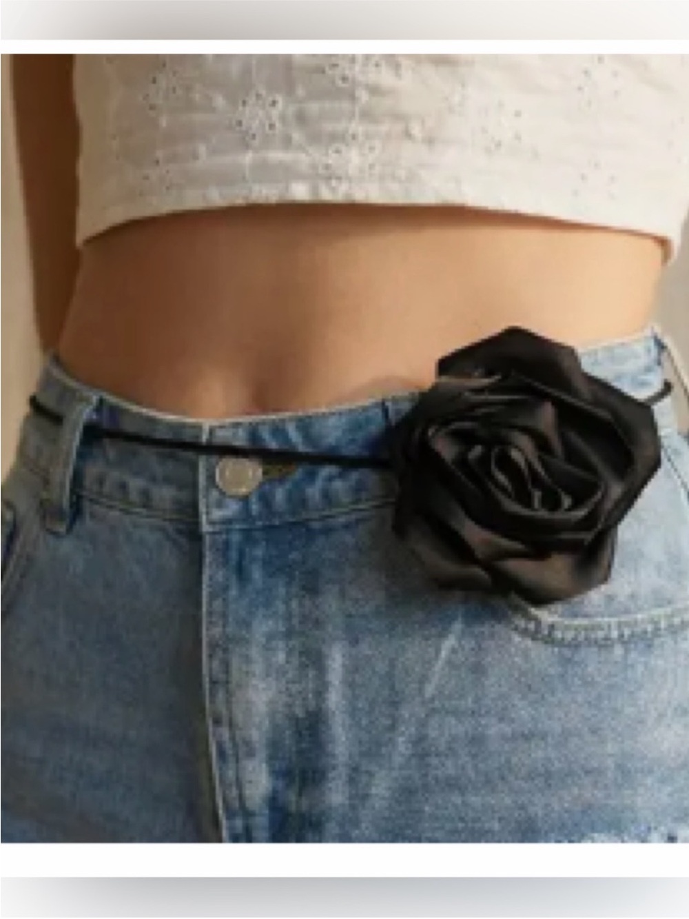 Rose Tie Belt - Soft Floral Waist
Accessory